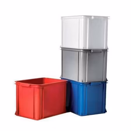 Förvaringsback 28Liter Vit, Stapelbar 400x300x285 mm