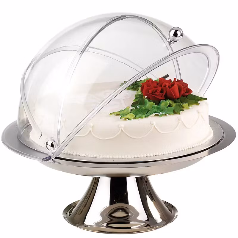 Tårtfat på fot med kåpa och kyla Ø380