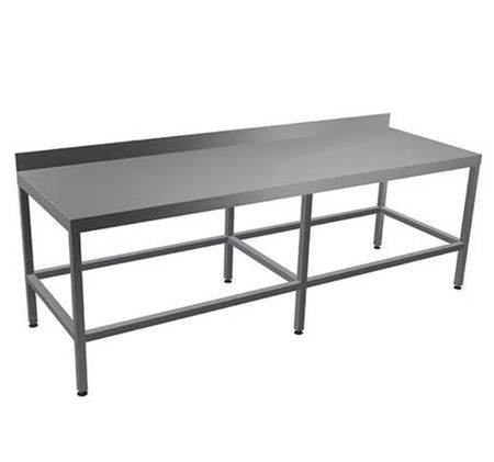 Arbetsbord i helt Rostfri med sarg, 1500 x 700 mm