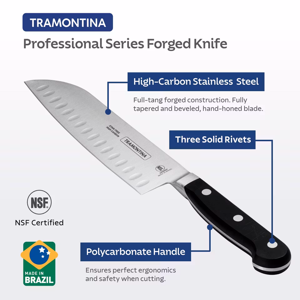 Kockkniv Blad 17,5 cm L30 cm Century Line, Tramontina