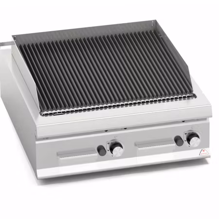 Gasgrill Lavastens 2 zoner, 800x900x300 mm 18kW, BERTOS