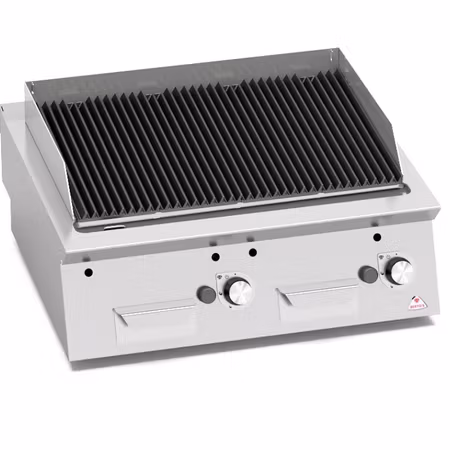 Gasgrill Lavastens 2 zoner, 800x730x280 mm 14kW, BERTOS