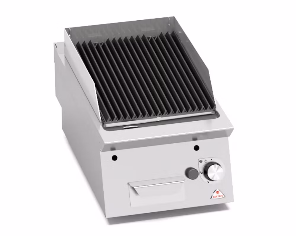 Gasgrill Lavastens 1 zon, 400x730x280 mm 7kW, BERTOS