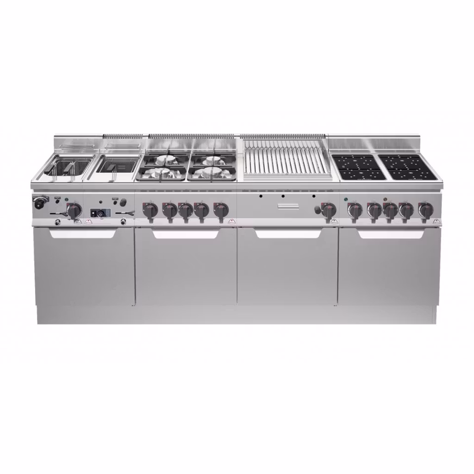 Gasgrill Lavastens 1 zon, 600x600x290 mm 8kW, BERTOS