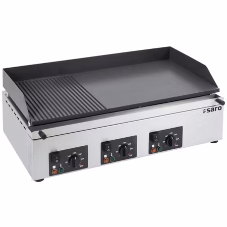 Stekbord 1/3 Räfflad, 6 kW, 800x460 mm , SARO