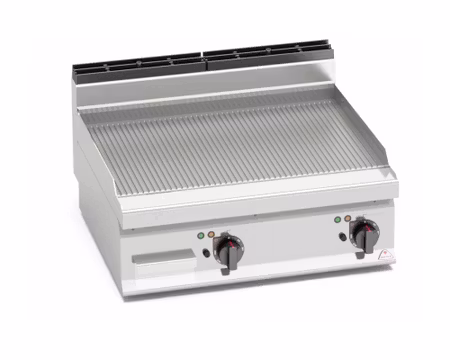Stekbord Räfflad 9,6kW, 800x714 mm, BERTOS