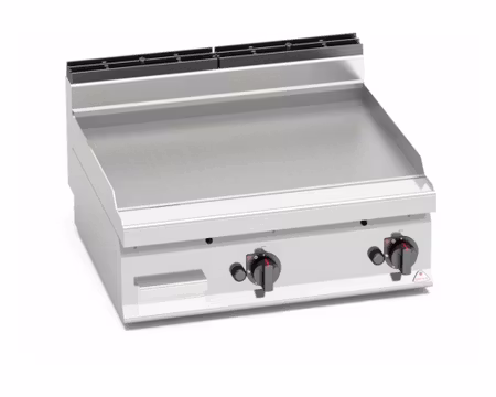 Gas-stekbord Slät 1,2kW, 800x714 mm, BERTOS