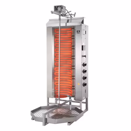 Kebabgrill E4-S, 80kg kött effekt:10,5kW, POTIS
