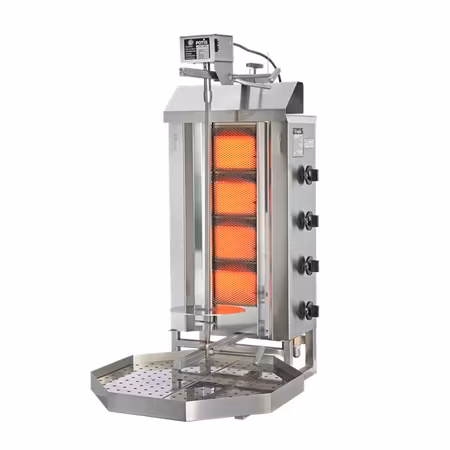 Gas Kebabgrill G2, 30kg kött effekt:7kW, POTIS