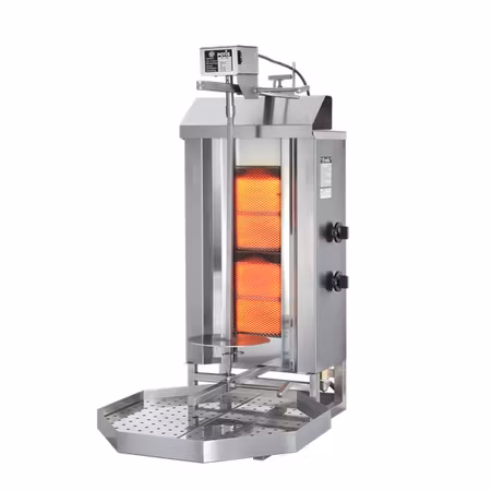 Gas Kebabgrill GD2/S, 30kg kött effekt:7kW, POTIS