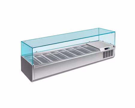 Kylränna 1800x395mm Med Glastopp,8x1/3 GN VRX 1800/380, SARO