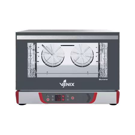 Burano Varmluft/BakeOff Ugn Digital kontrollpanel, 4 plåtar 600×400 alt GN 1/1, VENIX