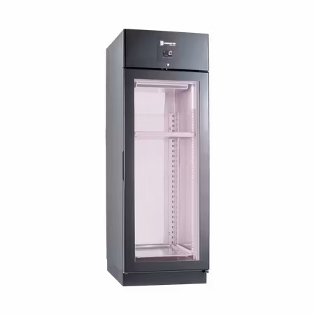 MörningsKylskåp DELUXE MEAT 700 Svart/Glas P GA, B702xD815xH2080mm, SAMAREF