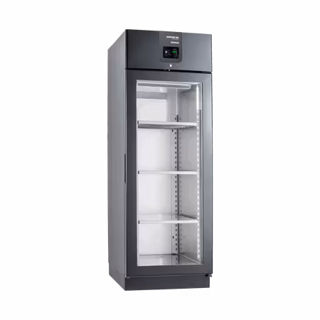 MörningsKylskåp DELUXE PLUS 700 Svart/Glas P RF, B702xD815xH2080mm, SAMAREF