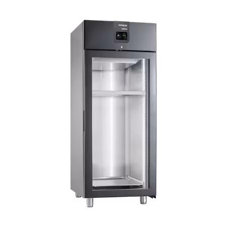 MörningsKylskåp DELUXE PLUS XL Svart/Glas P GA, B910xD893xH2120mm, SAMAREF