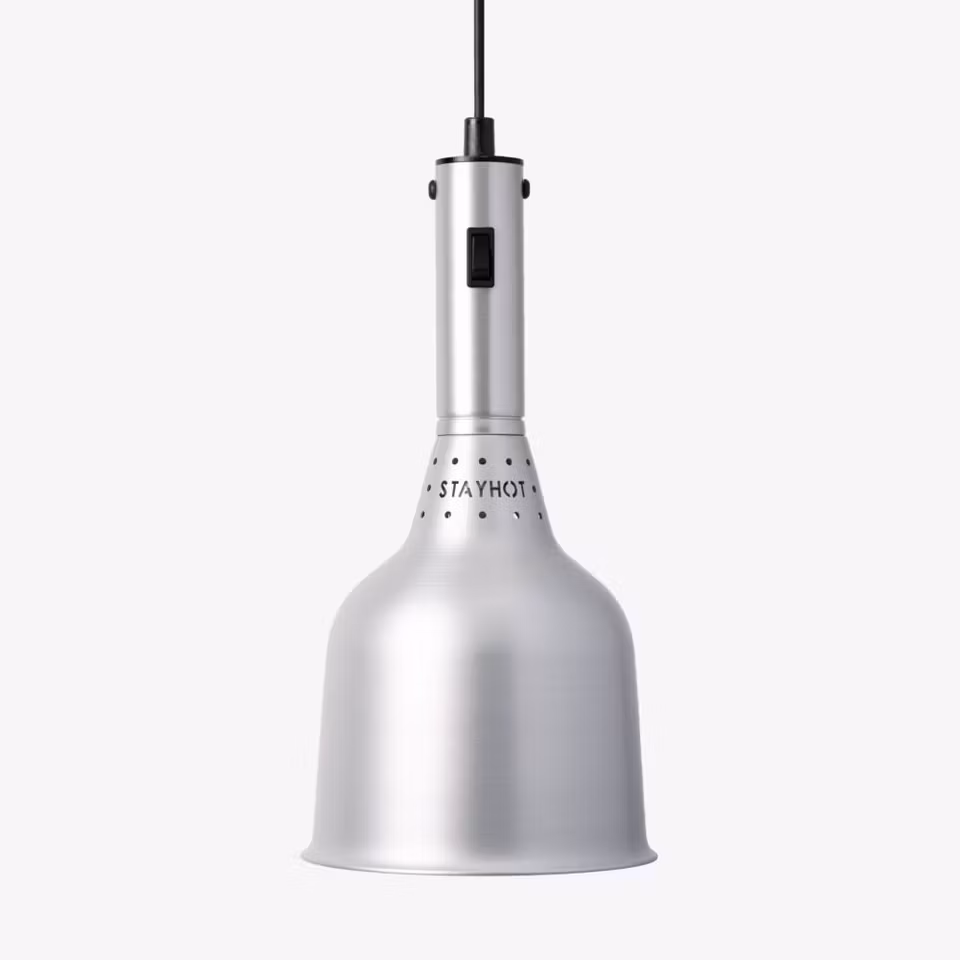 Värmelampa Classic, fast kabel 1223 Aluminium, STAYHOT