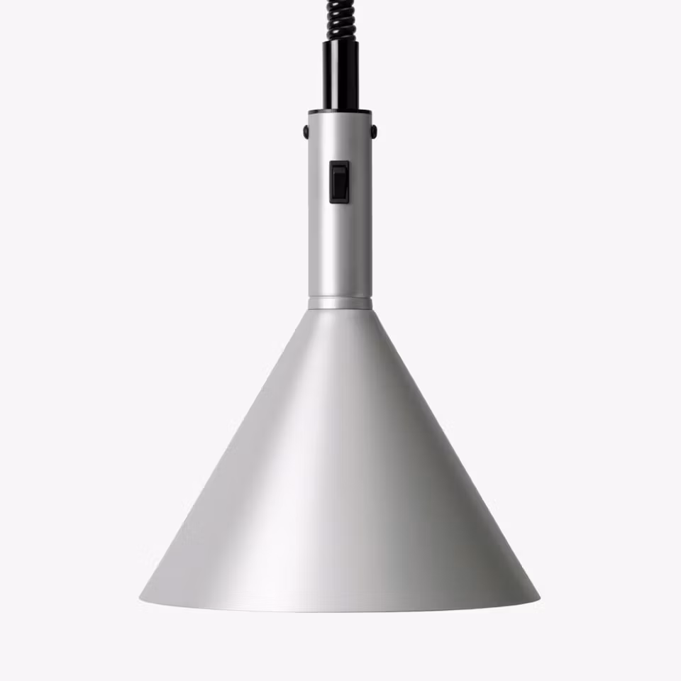 Värmelampa med HISS Trattoria 1224 Aluminium, STAYHOT