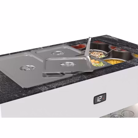 Buffestation Kall BUF150 Utan överhylla, 3xGN 1/1-150mm, 1300x700x875mm,SAYL