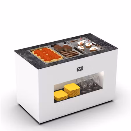 Buffestation Varm BUB65 Utan överhylla, 3xGN 1/1-65mm, 1300x700x875mm,SAYL