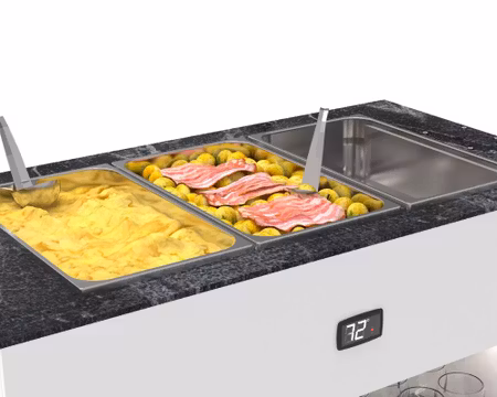 Buffestation Varm BUB150 Utan överhylla,  3xGN1/1-150, 1300x700x875mm,SAYL