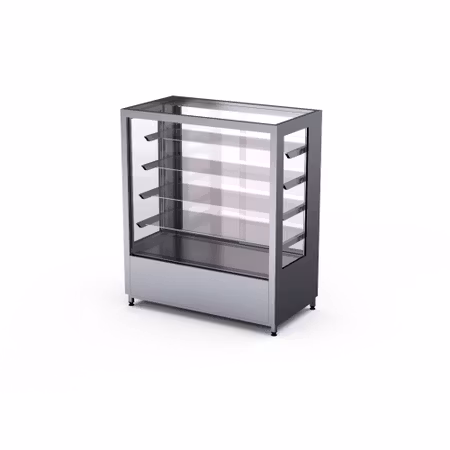 Kylmonter COLLY 1200 XL, 4st glashyllor+bottenhylla, 1200x650x1400mm, COOLPART