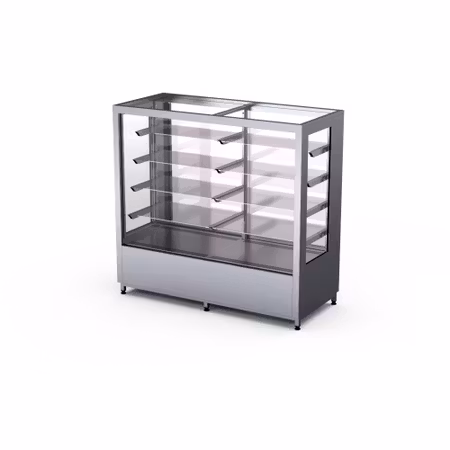 Kylmonter COLLY 1500 XL, 4st glashyllor+bottenhylla, 1500x650x1400mm, COOLPART