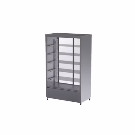 Kylmonter COLLY 1200 XXL, 5st glashyllor+bottenhylla, 1200x650x2000mm, COOLPART