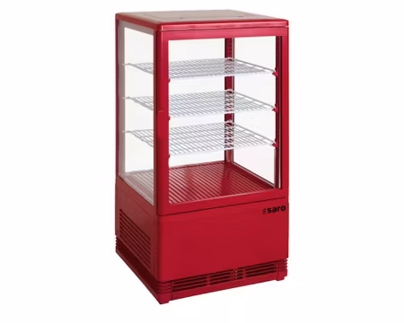 Mini kylmonter SC 70 röd,3st hyllor+bottenhylla 428x386x885mm, SARO