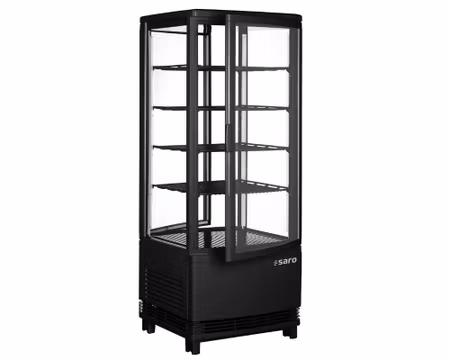 kylmonter dubbeldörr SC 100 DT svart,  425x429x1080mm, SARO