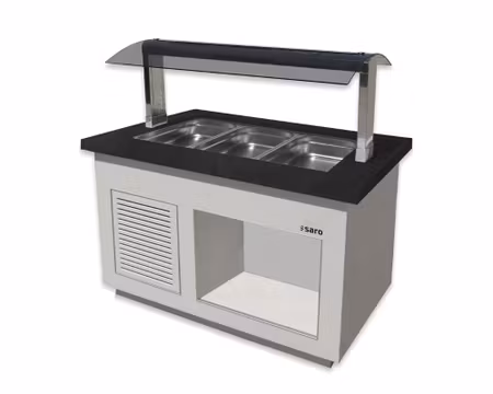 Kall buffévagn PREMIUM LINE SB-K130 Vit, 3xGN1/1-150, 1300x880x1350mm, SARO