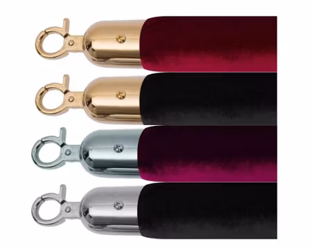 SAMMET Rep AF Serien 1500mm, Rep:Svart/Röd - Krock:Silver/Guld, SARO