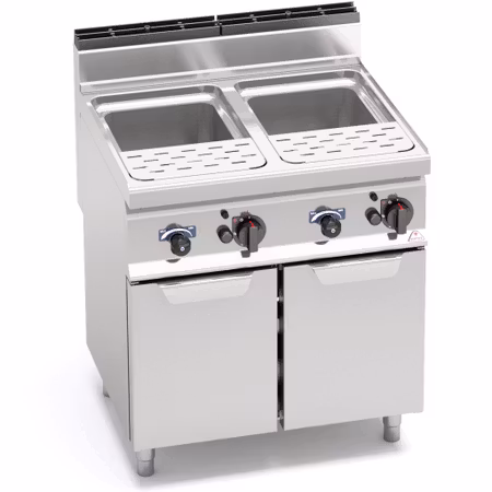 Pastakokare MACROS 700 Dubbel, GAS-20kW 800x714x900mm, BERTOS