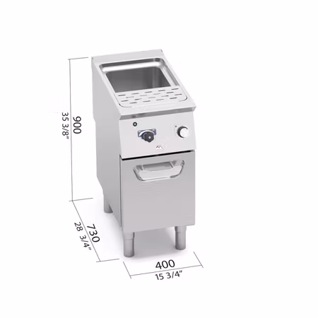 Pastakokare S700, EL 3Fas-8kW 400x730x900mm, BERTOS