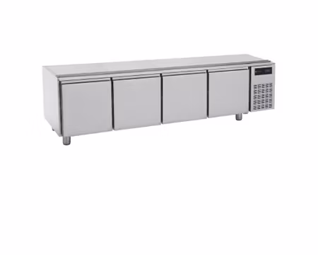 Grillkylbänk S700 Serien BASE 2200, 4 Dörrar 2200x630x610 mm, BERTOS