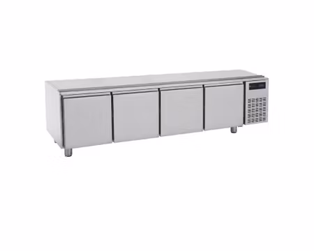 Grillkylbänk S900 Serien BASE 2200, 4 Dörrar 2200x750x610 mm, BERTOS