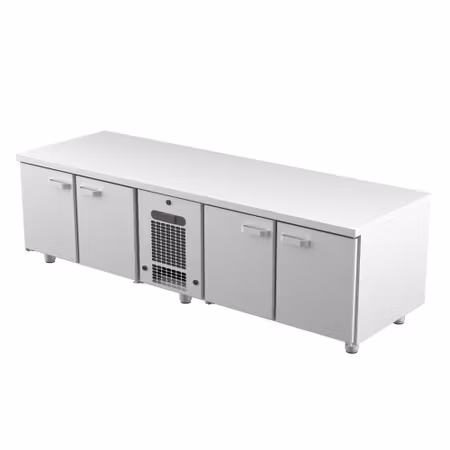 Grillkylbänk VLG Serien i 4 VARIANTER Med SKÅP Eller LÅDOR, 2000x650x600mm, COOLPART
