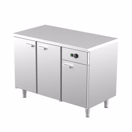 Värmeskåp Med Neutral Toppskiva Med SKÅP Eller LÅDOR, LK Serien i 4 VARIANTER, 1200x650x900mm, COOLPART