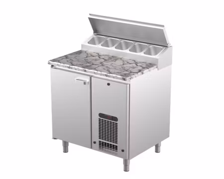 Bagerikylbänk PK-KLE i 3 VARIANTER, Valfri Toppskiva RFR/TRÄ/STEN, (Passande Plåtar: 400x600mm) 8800x730x900 , COOLPART
