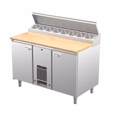 Bagerikylbänk PK-KLE i 3 VARIANTER, Valfri Toppskiva RFR/TRÄ/STEN, (Passande Plåtar: 400x600mm) 1360x730x900 , COOLPART