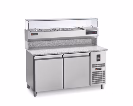 Pizzakylbänk Universal PC/150 Mått:1500x820x900, Passande Plåtar:400x600mm, GEMM
