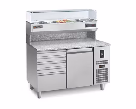 Pizzakylbänk Universal PC/150C Mått:1500x820x900, Passande Plåtar:400x600mm, GEMM