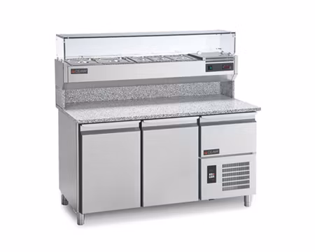Pizzakylbänk Universal PC/160 Mått:1600x820x900, Passande Plåtar:400x600mm, GEMM