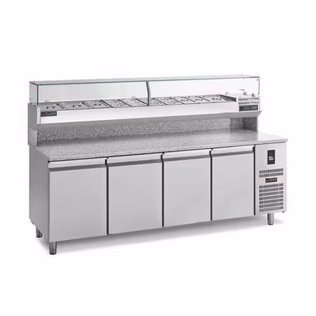 Pizzakylbänk Universal PC/270 Mått:26800x820x900, Passande Plåtar:400x600mm, GEMM