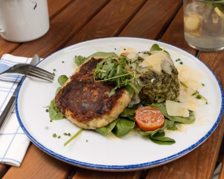 OPTIMO Picnic Tallrik D26cm, Blå kant