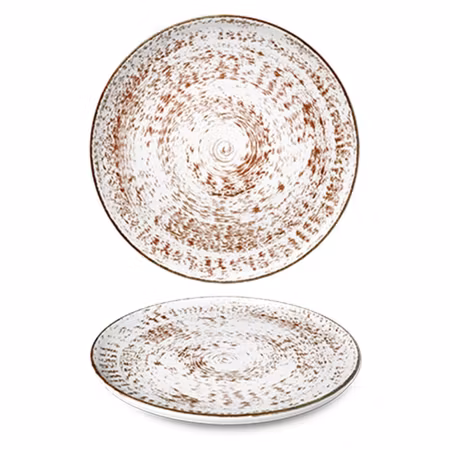 OPTIMO EDDY HAND PAINTED, Tallrik D26cm, Brun