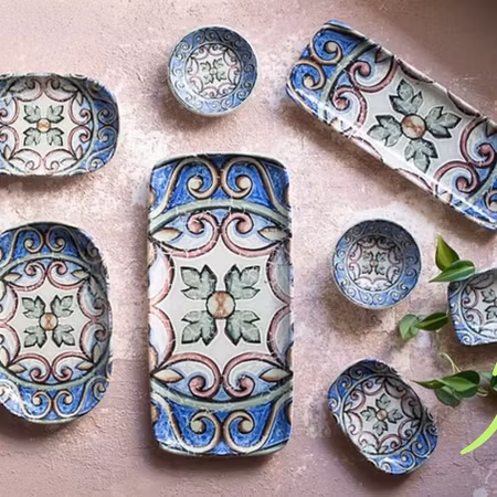 Amalfi QUADRO Rektangulär Tallrikar 18cm (17x12cm), IDFine