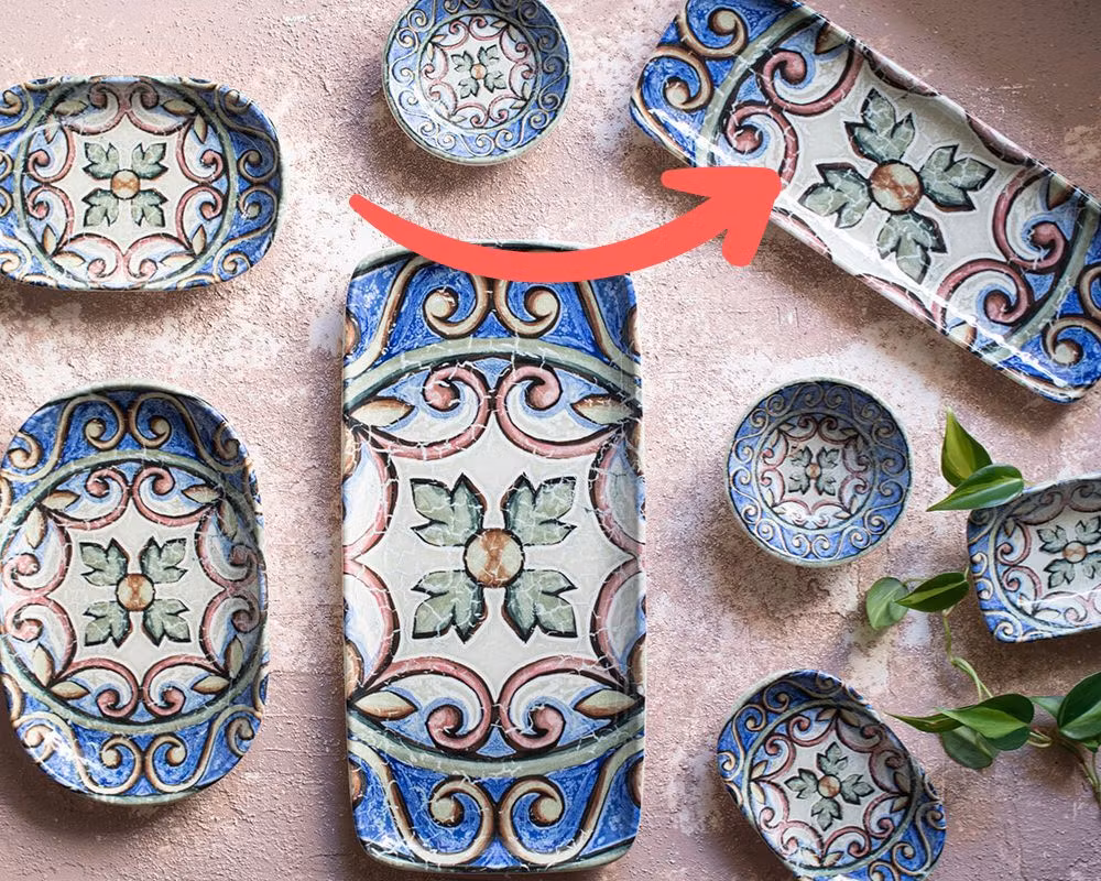 Amalfi QUADRO Rektangulär Tallrikar 30cm (30x11cm), IDFine