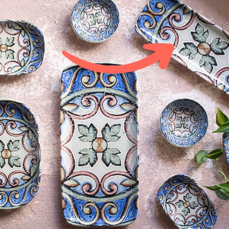 Amalfi QUADRO Rektangulär Tallrikar 30cm (30x11cm), IDFine