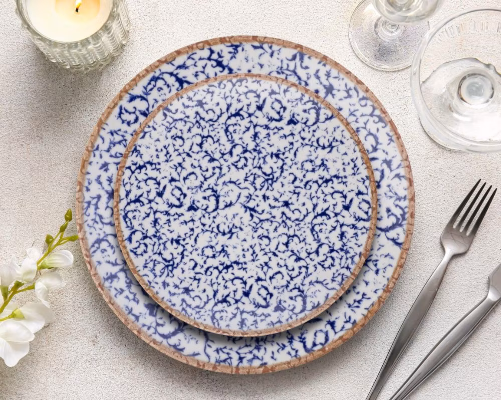 Venecia Navy LONA Rund Flatt 21cm, IDFine