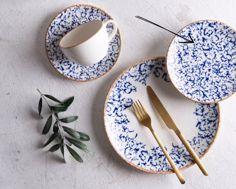 Venecia Navy LONA Rund Flatt 15cm, IDFine